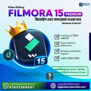 Filmora 15 Official Subscription At Lowest Price In Bangladesh..